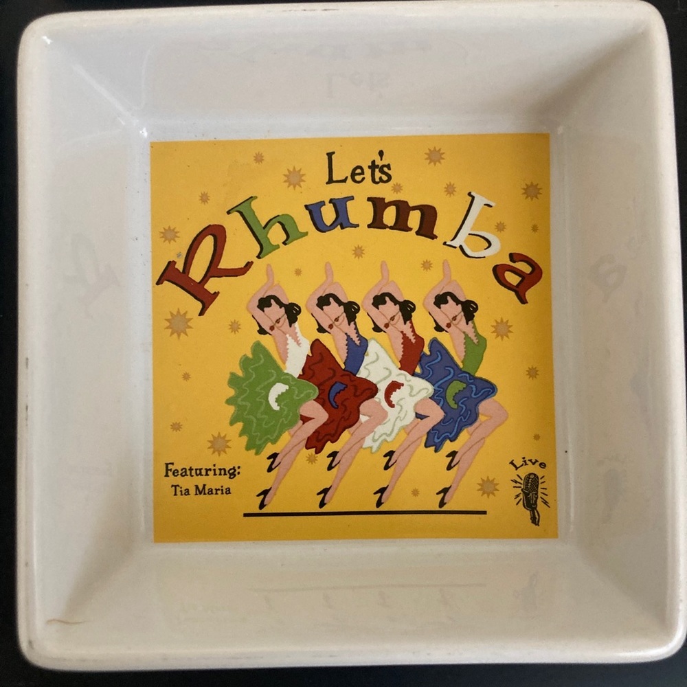 Pottery Barn The Dance Wood Tray Serving Set Latin Dance Party Theme Snacks Dips - Picture 3 of 8